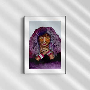 Kintsugi vrouw kunst aan de muur, Kintsugi aquarel kunst, Japanse kunst, feministische kunst, aquarel kunst aan de muur, aquarel print, digitale download