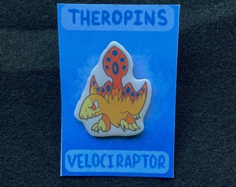 Theropins Velociraptor Acrylic Style Resin Pin
