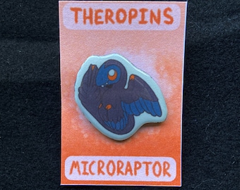 Theropins Microraptor Acrylic Style Resin Pin