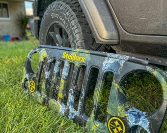 Waffle98customs “Steelers” Grille for Jeep Enthusiasts Wall Art