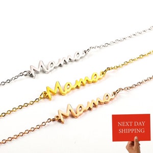 Dainty Mama Necklace in Sterling Silver, Gold & Rose Gold • Mom Necklace • Perfect Gift for Mom
