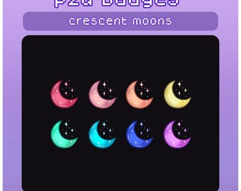 Moon Sub und Bit Badges für Twitch - Moons, Celestial, Gaming und Gaming