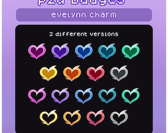 Evelynn Charm Sub & Bit Badges - Gaming, Anime