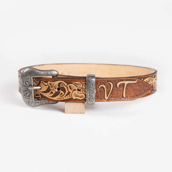 Ceinture Western Personnalisée en cuir (Fait sur commande)