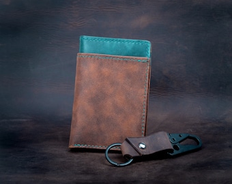 The Altitude leather wallet / Outdoor Rugged Classy leather wallet / Handcrafted leather wallet