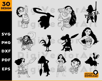 Moana Outline Etsy Moana Outline Etsy