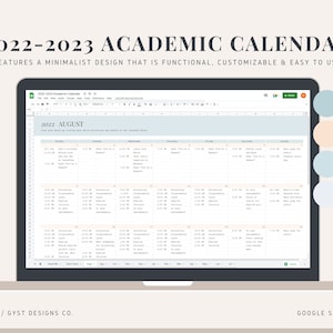 Academic Calendar Planner, Calendar Spreadsheet, Month in a Glance, Study  Planner, Event Planner, Daily Planner, Google Sheets - Etsy