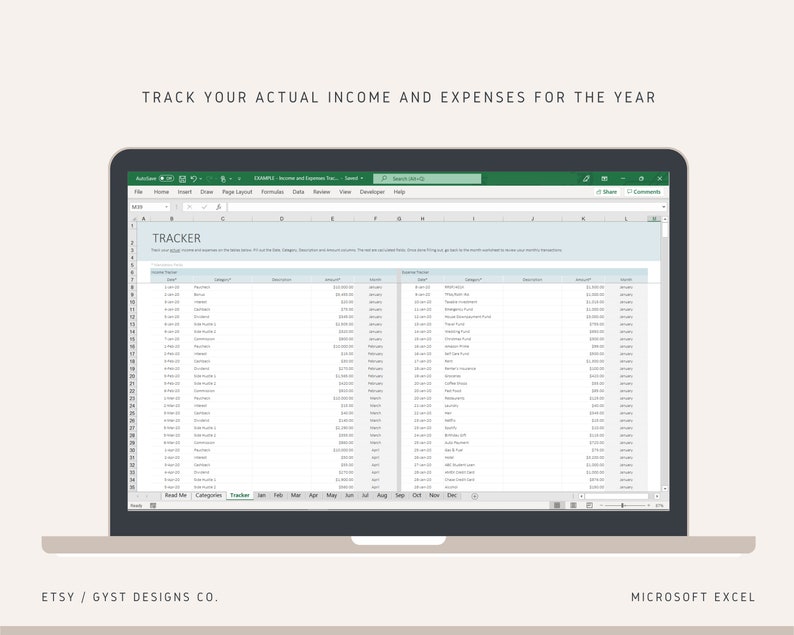 monthly income tracker excel monthly income tracker excel