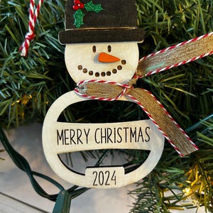 Snowman ornament, personalized snowman, Christmas ornament