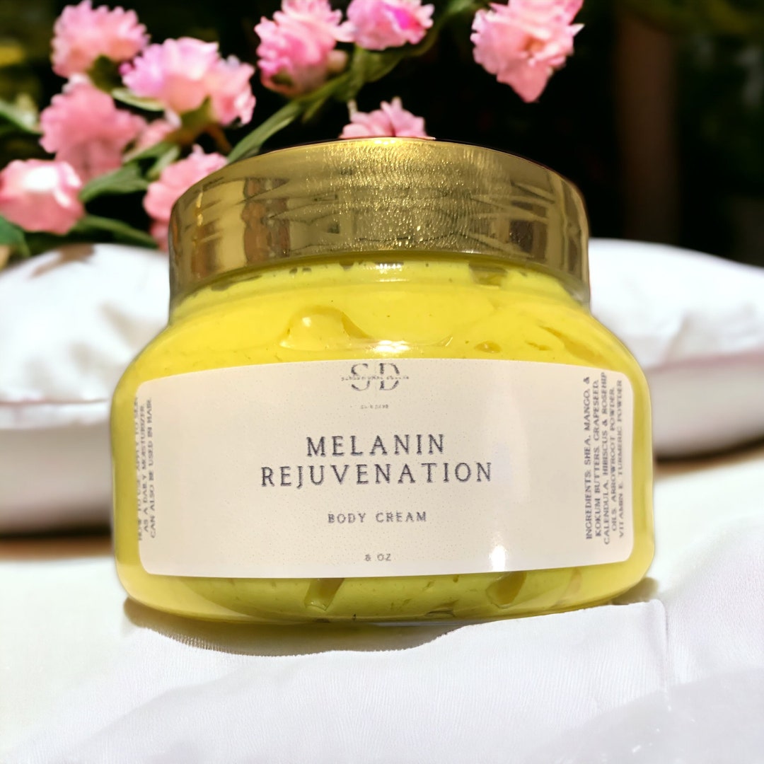 Brightening Turmeric Body Butter Face and Body Cream Etsy