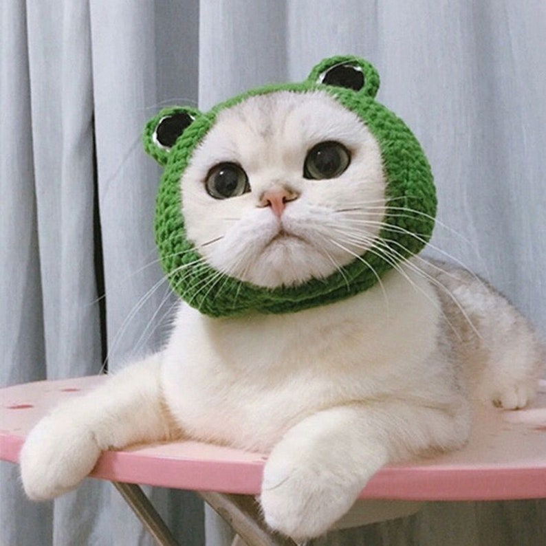 Crochet handmade Kermit Frog Knit 