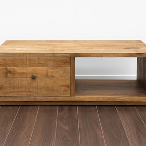 Massivholz Couchtisch Raues Mangoholz