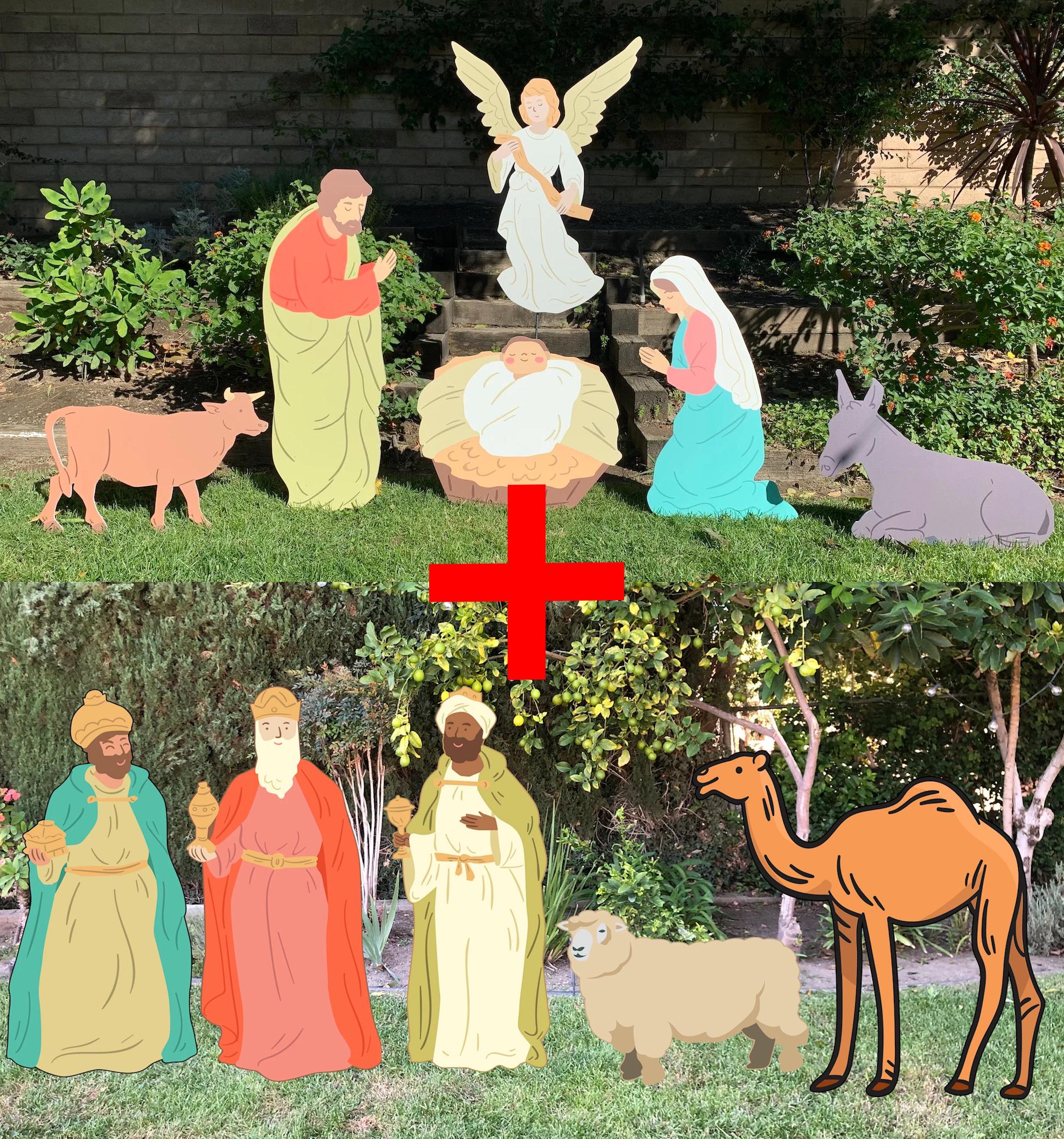 Pvc Nativity Large Nativity Scene Yard Art: Complete PVC Set - Etsy