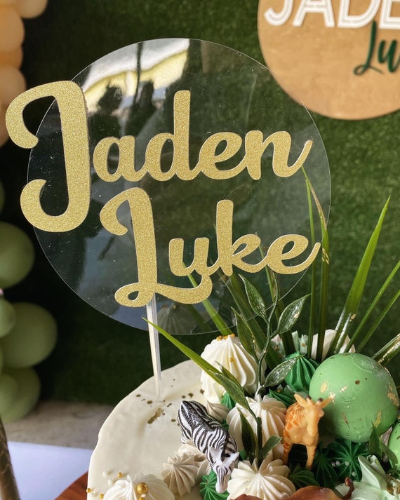 Custom Name Cake Topper Etsy