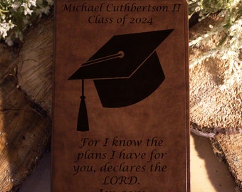 Personalize Graduation Bible Graduate Leather ESV Gift Grad Gift Personalized Baptism Gift Custom Graduation Gift