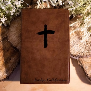 Personalize Bible Name Leather ESV Gift Wedding Anniversary Gift Personalized Baptism Gift Custom Graduation Gift Gift for Her Gift for Him