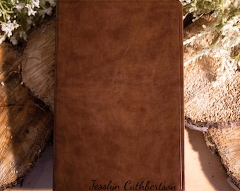 Personalize Bible Name Leather ESV Gift Wedding Anniversary Gift Personalized Baptism Gift Custom Graduation Gift Gift for Her Gift for Him