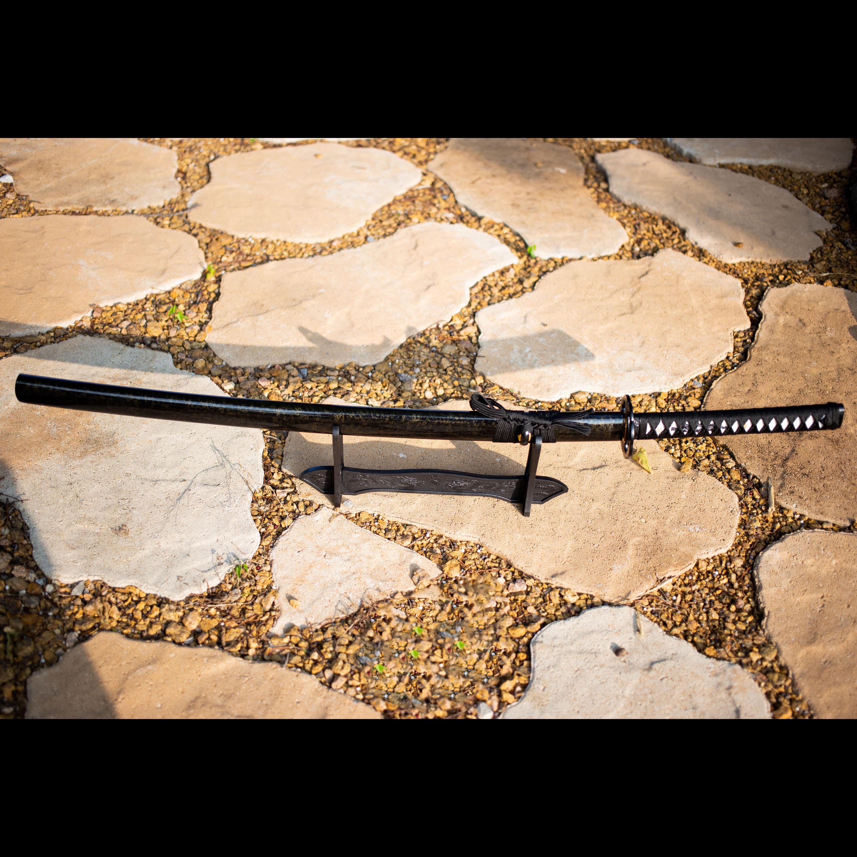 Custom Katana Samurai Sword Personalized Sword Engraved Sword Custom Japanese Sword Display Sharp Monogram with Scabbard Sheathe Desk Mount