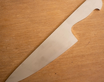 Kitchen Knife Blank 13 inch Chef Knife 304 Stainless Steel Knife Making Knife Maker Blade Making Blanks Steel 304 SS