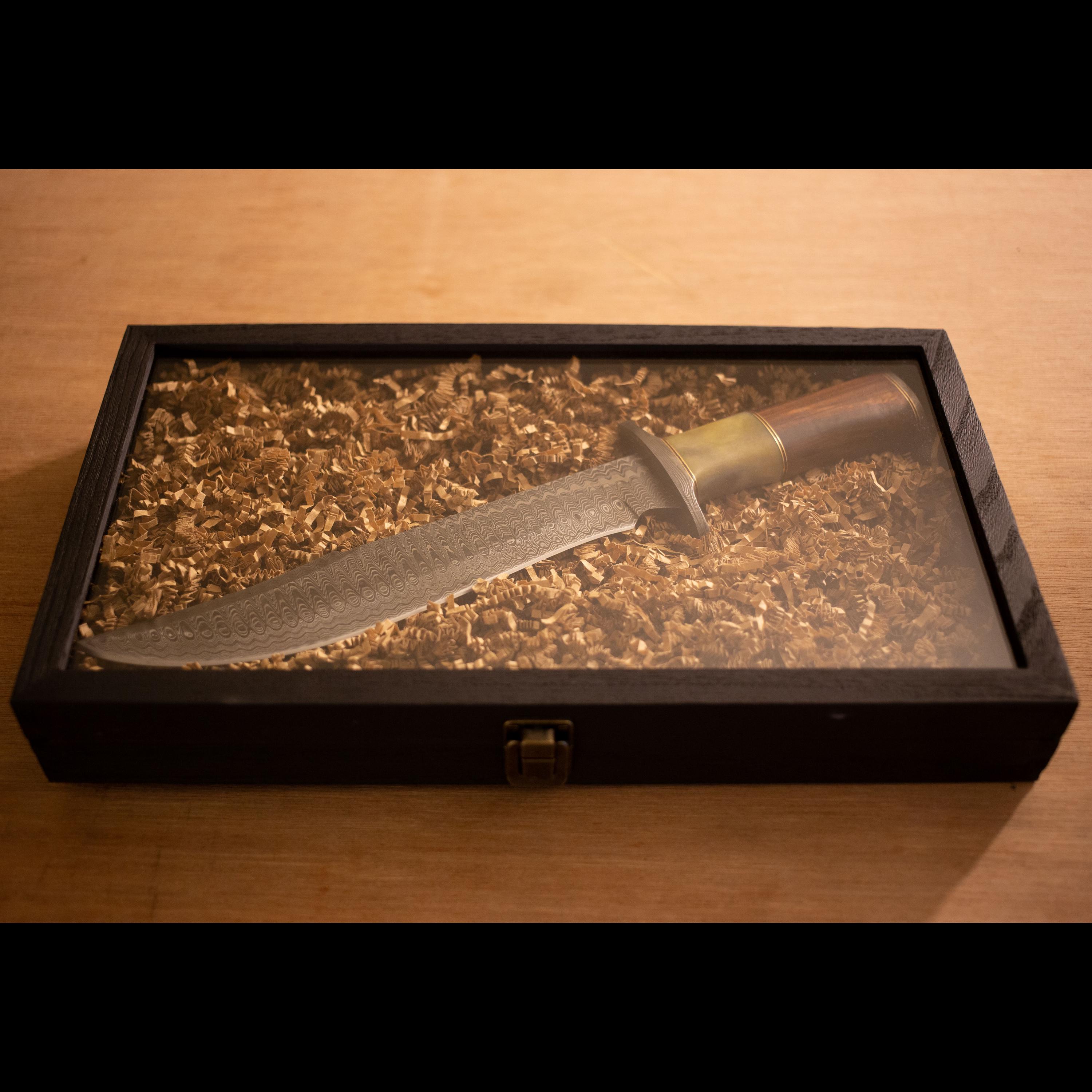 Hunting Knife Handmade Engraved Damascus with Bone Wood Handle Gift for Father Wedding Bowie Knife Birthday Anniversary Gift Camping Knife