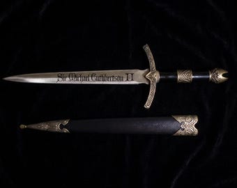 Personalized Medieval Dagger, Custom Dagger, Laser Engraved Medieval Dagger, Gift for Him, Gift for Husband, Gift for Boyfriend