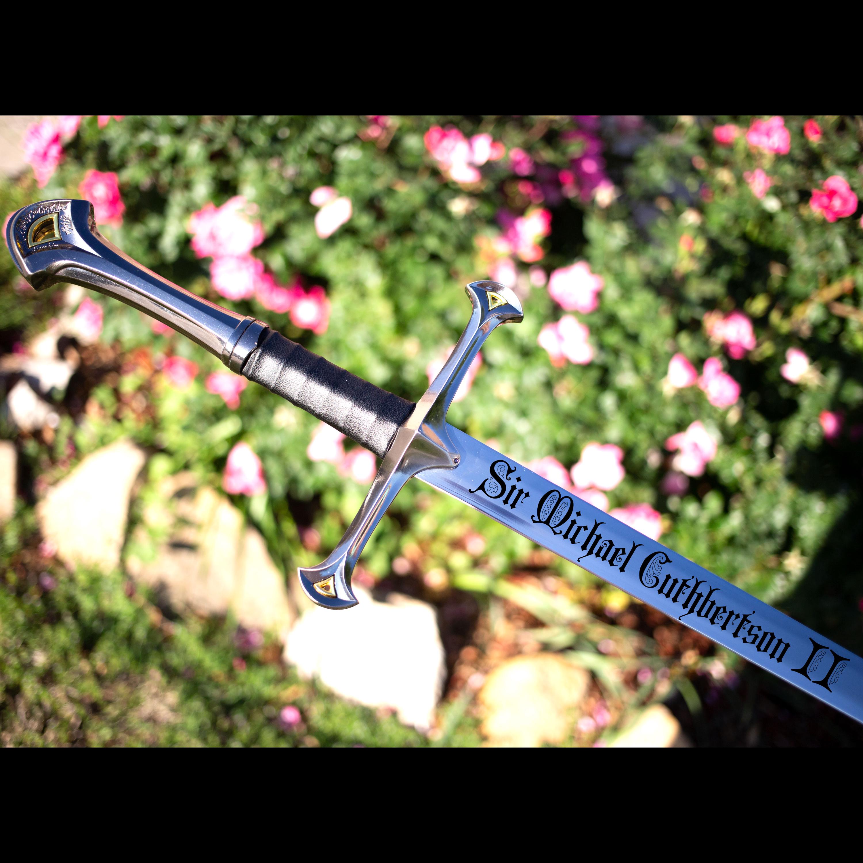 Personalized Medieval Sword, Custom Sword, Laser Engraved Medieval Sword, Gift for Him, Gift for Husband, Gift for Boyfriend, Bachelor Party
