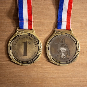 Custom Medal bronze silver and gold