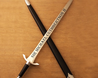 Personalized Medieval Sword, Custom Sword, Laser Engraved Medieval Sword, Gift for Him, Gift for Husband, Gift for Boyfriend, Bachelor Party