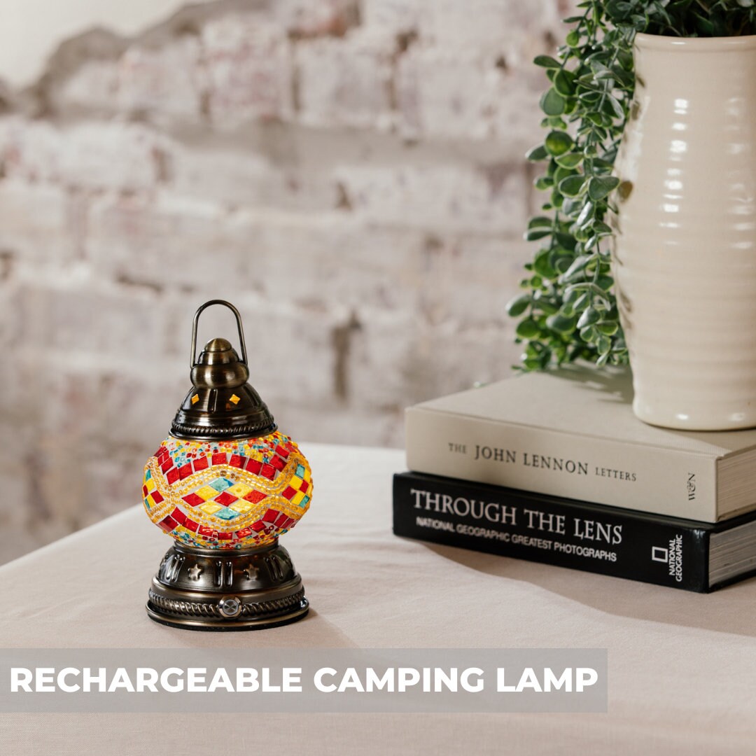 Mosaic Rechargeable Camping Lamp DIY Kit - Turkish Lamp Home Kit