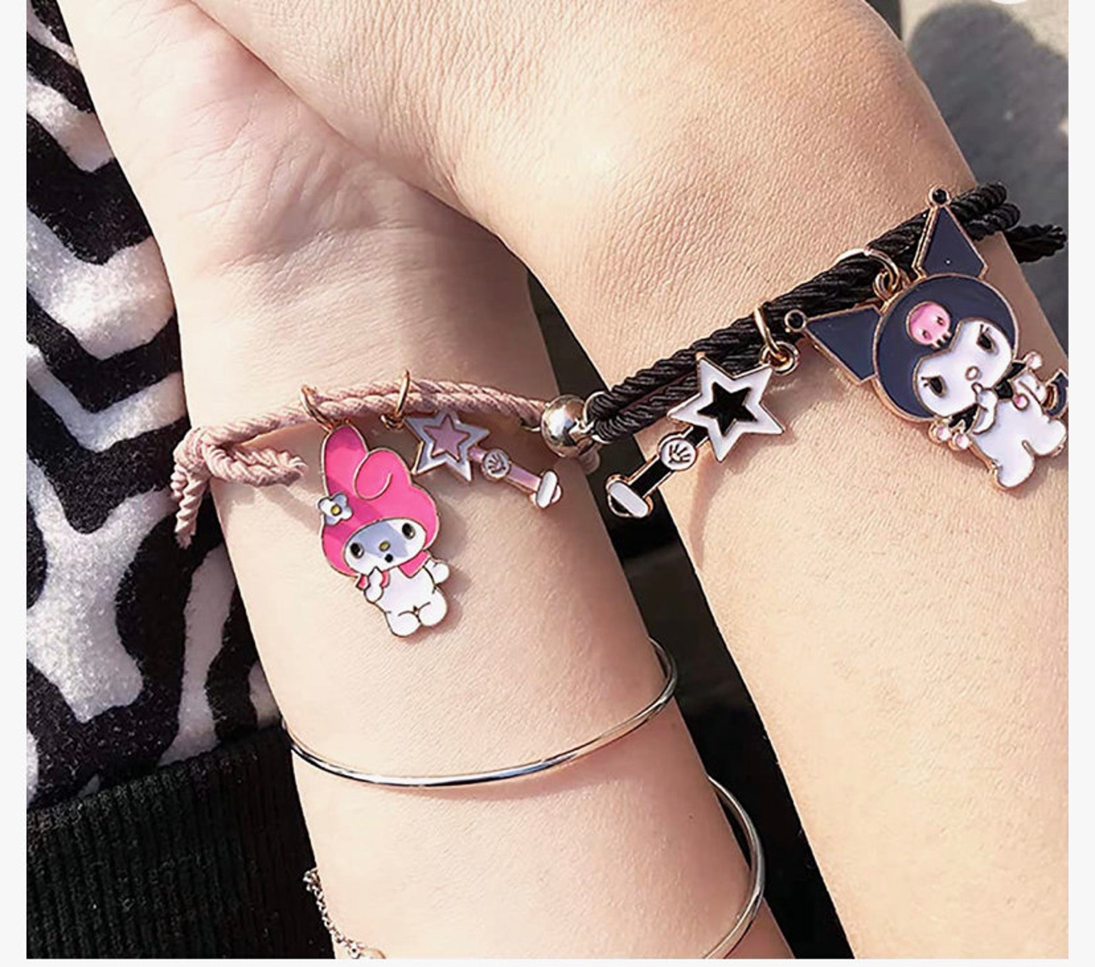 Kuromi and My Melody Bracelet Etsy