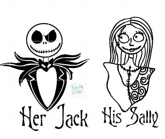 Her Jack/his Sally Svgs \u0026 Pngs - Etsy 