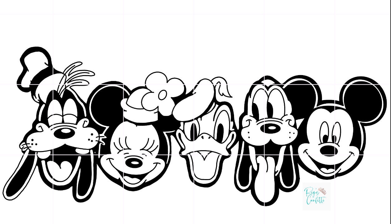 Mickey & Friends SVG/PNG | Etsy