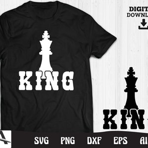 chess svg - king chess cut file instant digital download