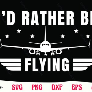 thumbnail image 2 of "I'D RATHER BE FLYING" White License Plate Frame - Airplane Theme, Car Plate Frames 2 of 3
