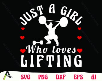 Weight Lifting Girl SVG: Bodybuilder Cricut Vector (Digital Download)