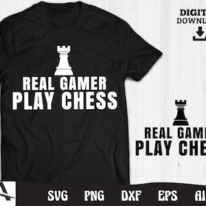 chess svg - real games play chess cut file instant digital download