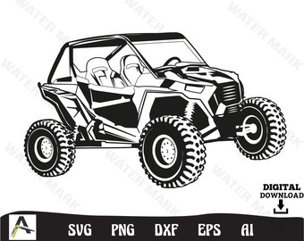 UTV svg - クールなUTVシルエットカットファイル、インスタントデジタルダウンロード