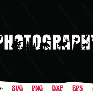 Photographie fichier svg - cool photographie silhouette photographe art graphique téléchargement numérique