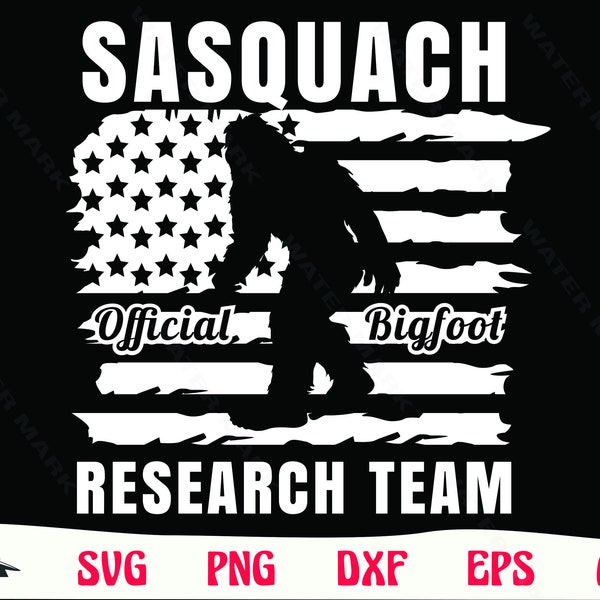 Sasquatch and Flag Svg - Etsy