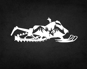 Snowmobile svg - snowmobile mountain aesthetic  silhouette svg, dxf, eps, png, svg, file format commercial use digital download