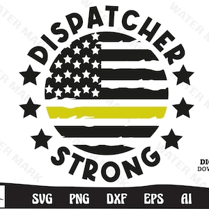 Dispatcher svg - dispatcher strong american flag cut files instant digital download