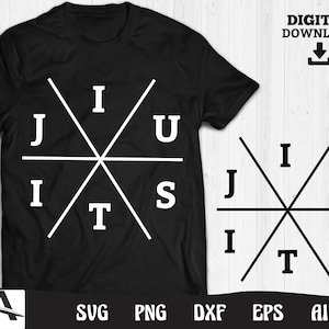 Jiu-Jitsu Svg - cool jiujitsu art Martial Art Svg Silhouette digital download