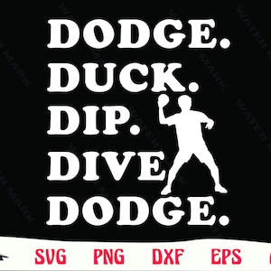 Dodgeball svg file - dodge duck dip dive dodge for cricut dodge ball svg silhouette vector  digital download