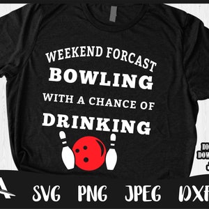 Bowling svg Ball Pins Setup Sports Bowl Bowler - weekend forcast bowling Strike.SVG . PNG Clipart Vector Cricut Cut Snijden digitale dowload