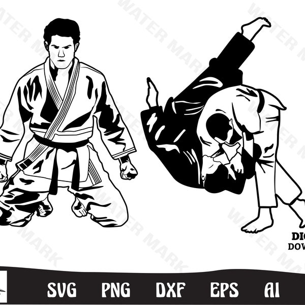 bundle Murder Yoga Jiu-Jitsu Svg - jiu jitsu silhouette  karate svg jiujitsu svg Martial Art Svg, Eps,Dxf,Svg,Png,Cricut,Silhouette