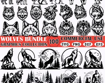 Wolf Designs SVG Bundle: 100 Wild Animal Vector Cut Files