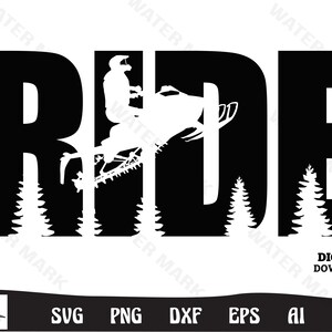 Snowmobile svg - snowmobile ride artistic designs cut file instant  digital download