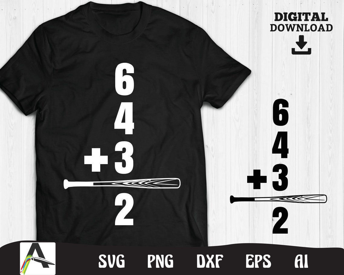 Baseball SVG File 6 4 3 2 Double Play Baseball Art Cuttable Etsy Baseball SVG File 6 4 3 2 Double Play Baseball Art Cuttable Etsy