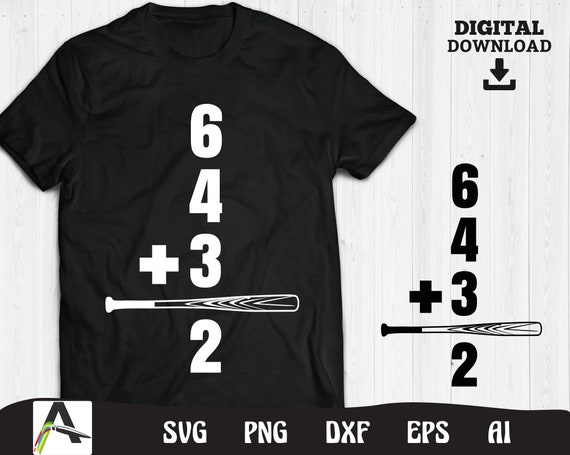 6 4 3 2 Double Play Baseball Shirt 6 4 3 2 Double Play Baseball Shirt
