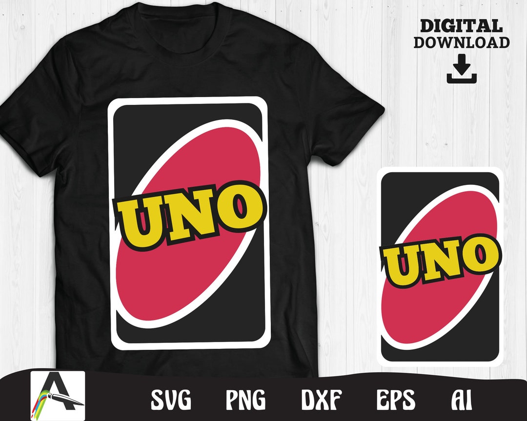 Uno Svg Cool Uno Card Art Uno Game Card Art Cut File Instant Etsy